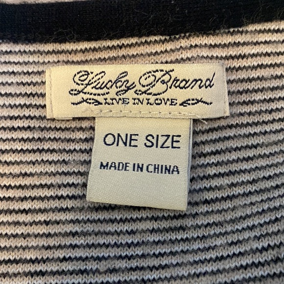 Lucky Brand Aztec Sweater Poncho - Picture 5 of 5